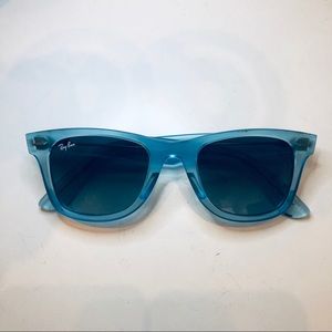 Blue Ray-Ban sunglasses